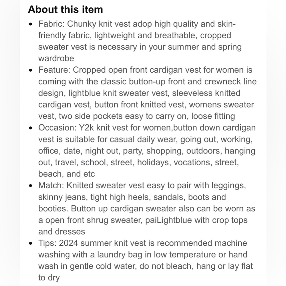 NWOT Urban Outfitters Sleeveless Crop Knit Sweater Vest with Pockets - Picture 4 of 8